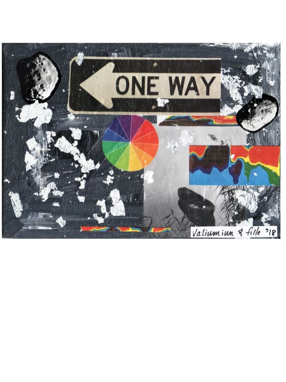 Original & unique collage on a 5 X 7 X 1/8 canvas
